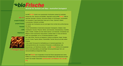 Desktop Screenshot of biofrische.de